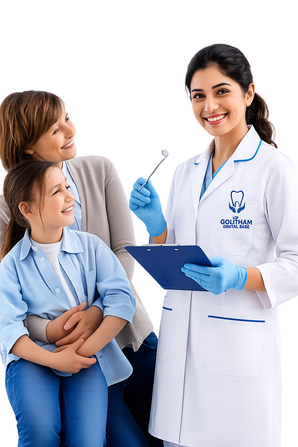 Best dentist in Vizag UB's Goutham Dental Care with a patient